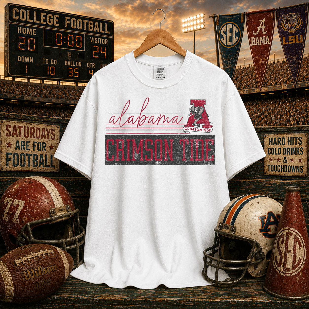 Retro Vibe Alabama Crimson Tide