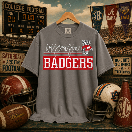 Retro Vibe Wisconsin Badgers