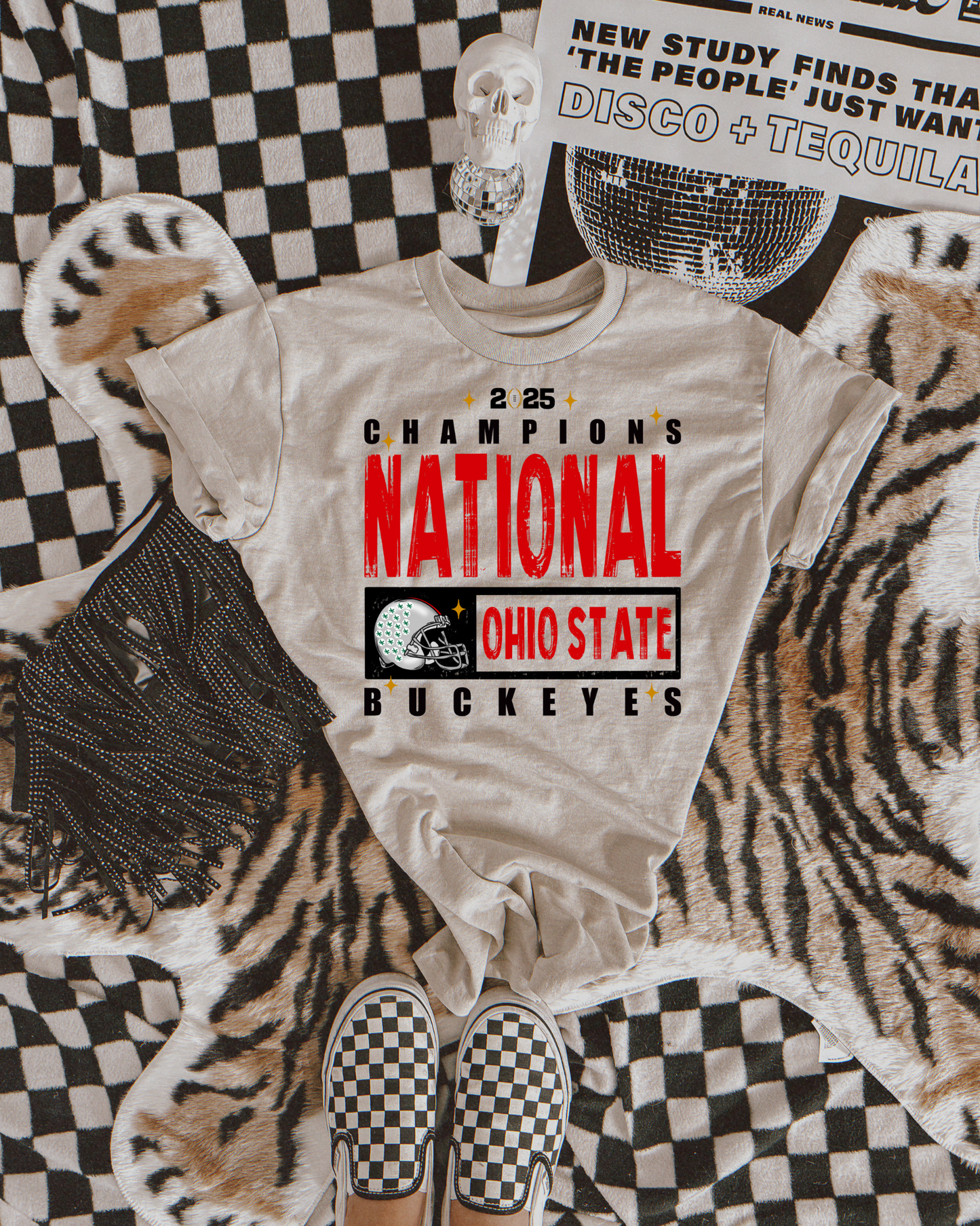 Ohio State National Championship 2025 Black With Sparkle