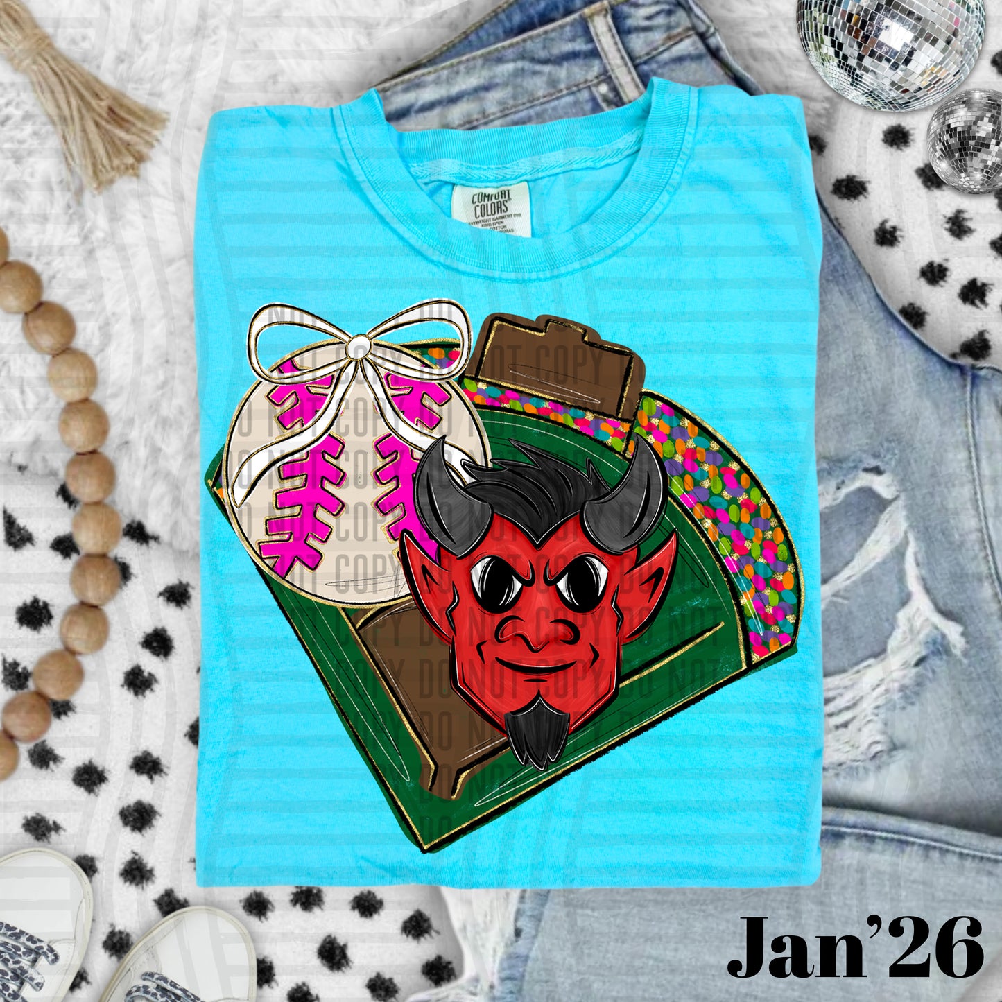 BASEBALL DEVILS RED