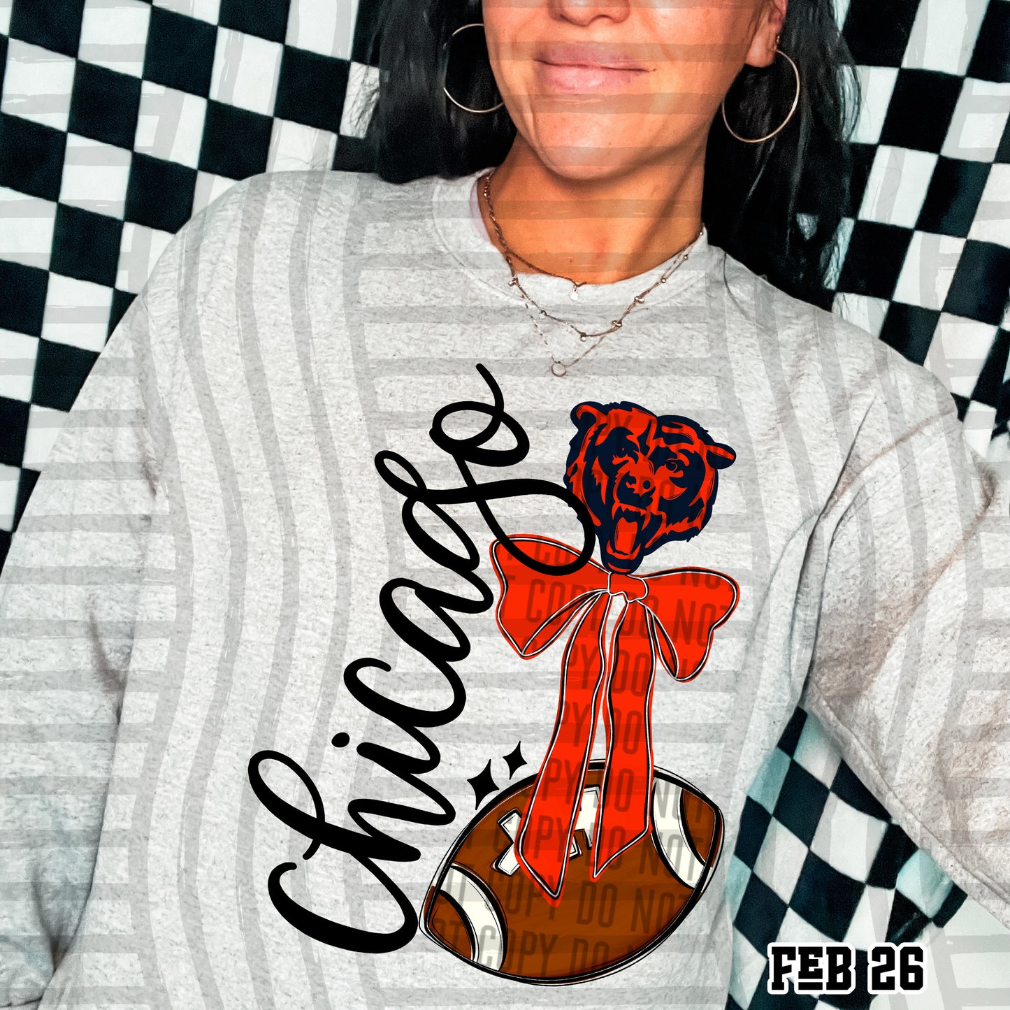 CHICAGO BEARS FOOTBALL BOW