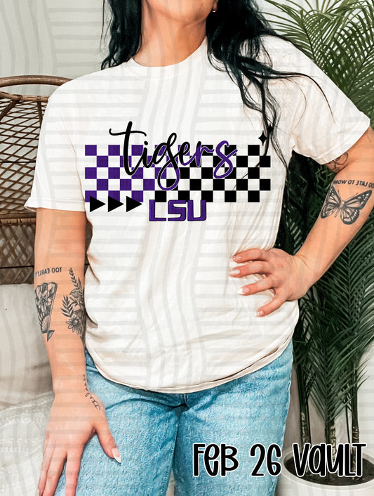 CHECKERED LSU TIGERS