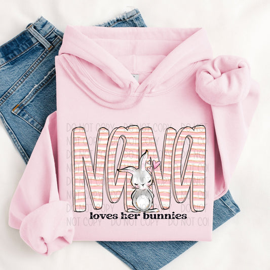 Nana loves her bunnies