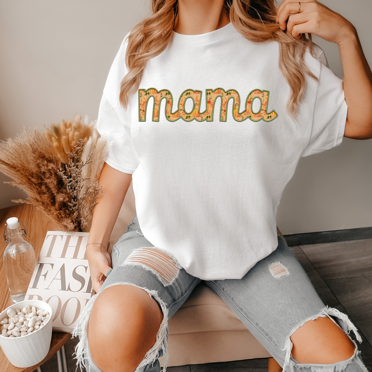 Mama- pumpkins within letters