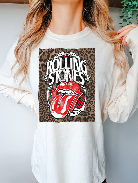 Leopard Rolling Stones