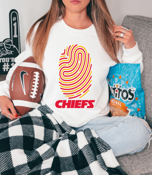 Chiefs with red/yellow fingerprint