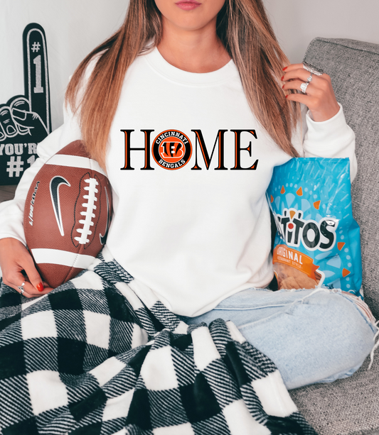 Home with Cincinatti Bengal's logo