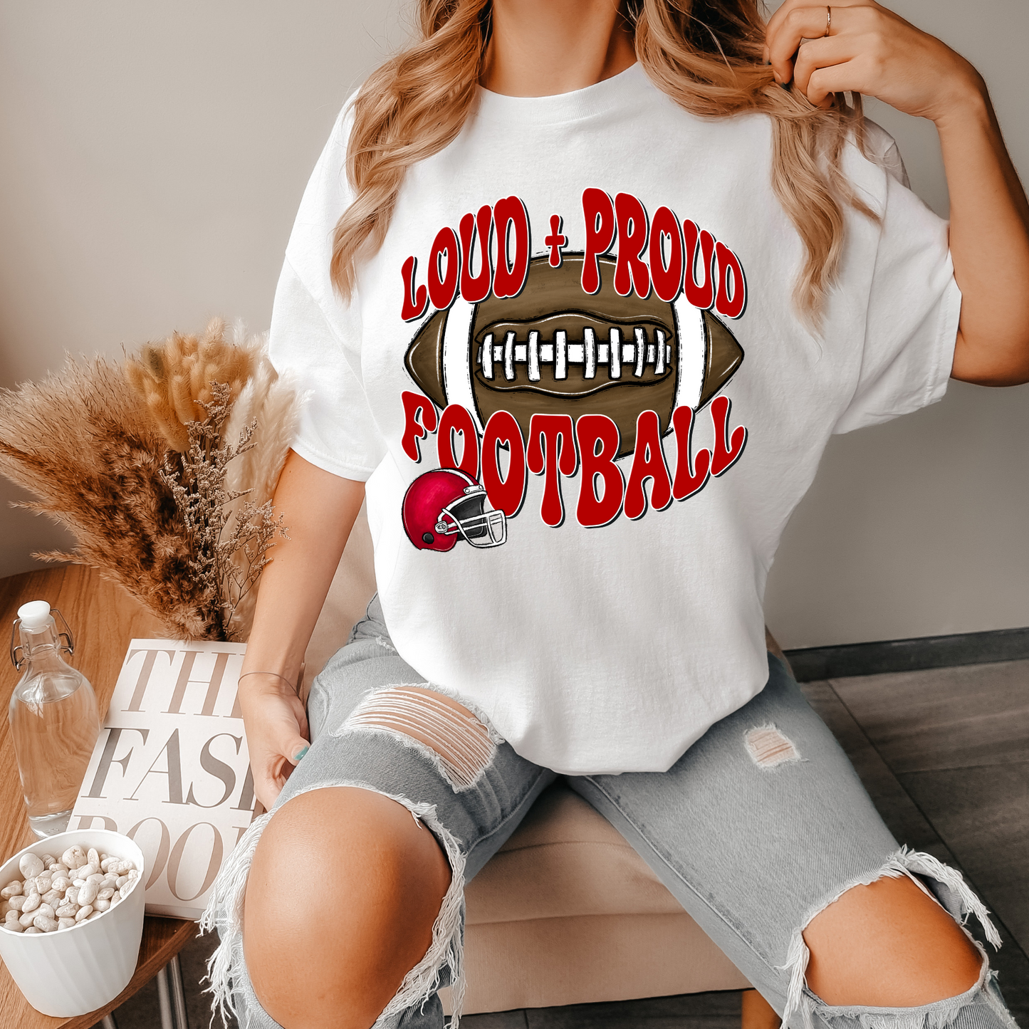 Loud & proud football-red