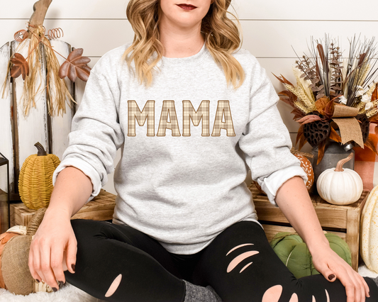Mama - tan flannel