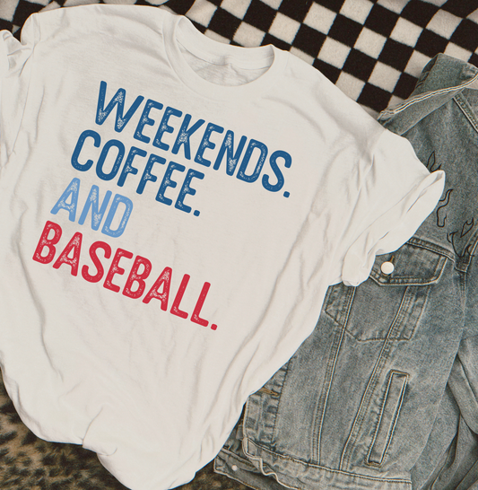 Weekends Coffee And Baseball - DTF Transfer