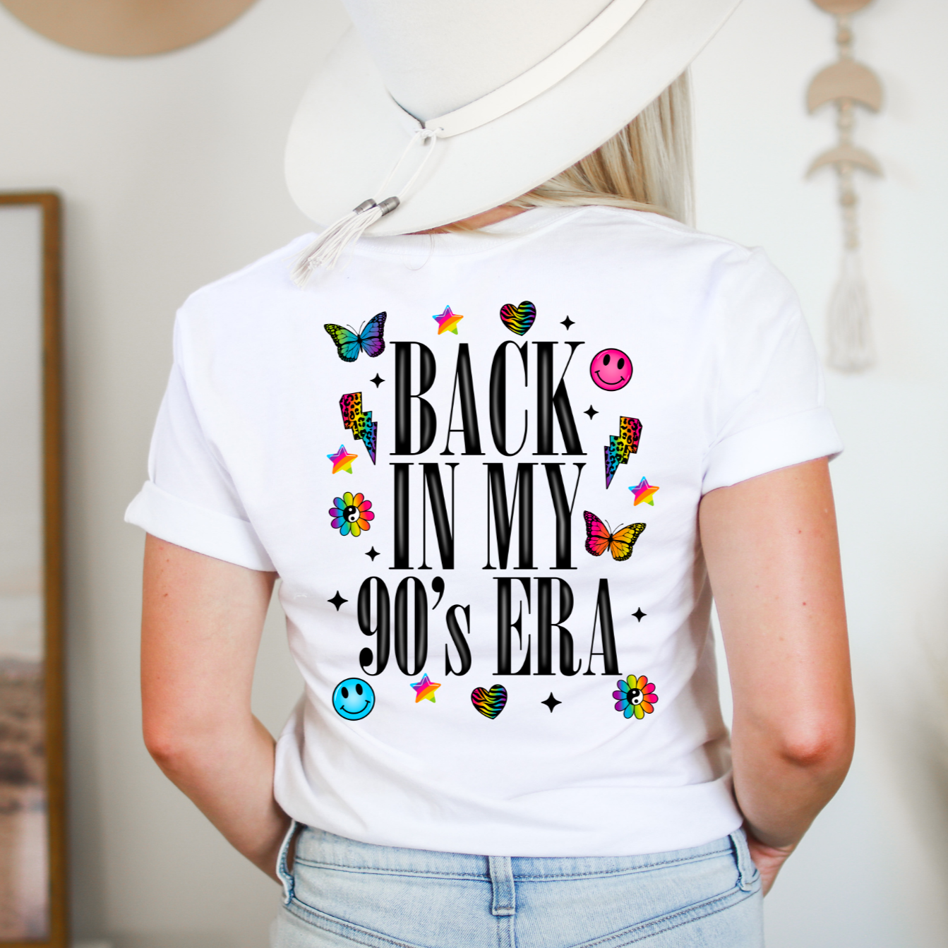 Back In My 90's Era BUTTERFLY BACK-BLK