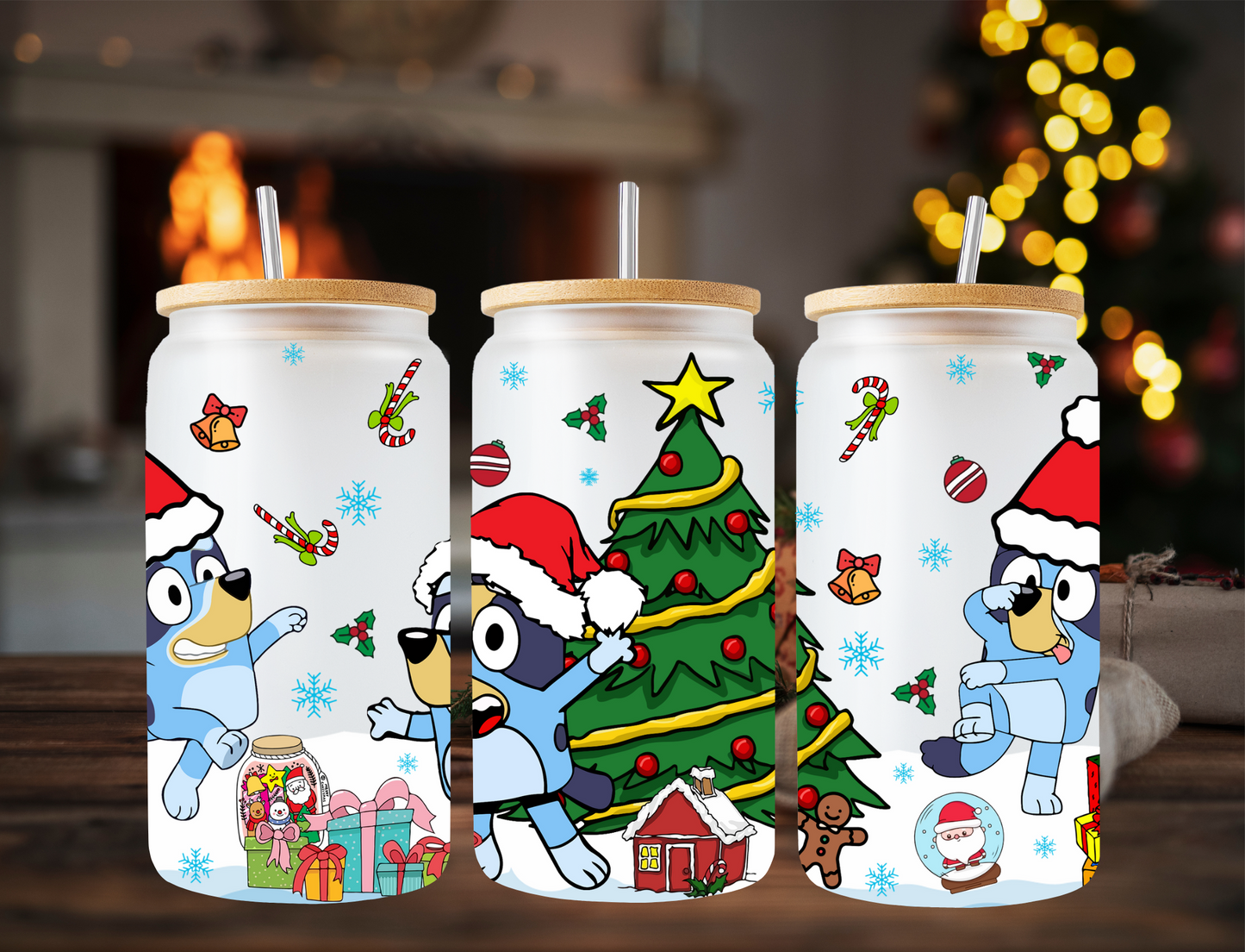 Bluey Christmas Tree - UV Libby Wrap