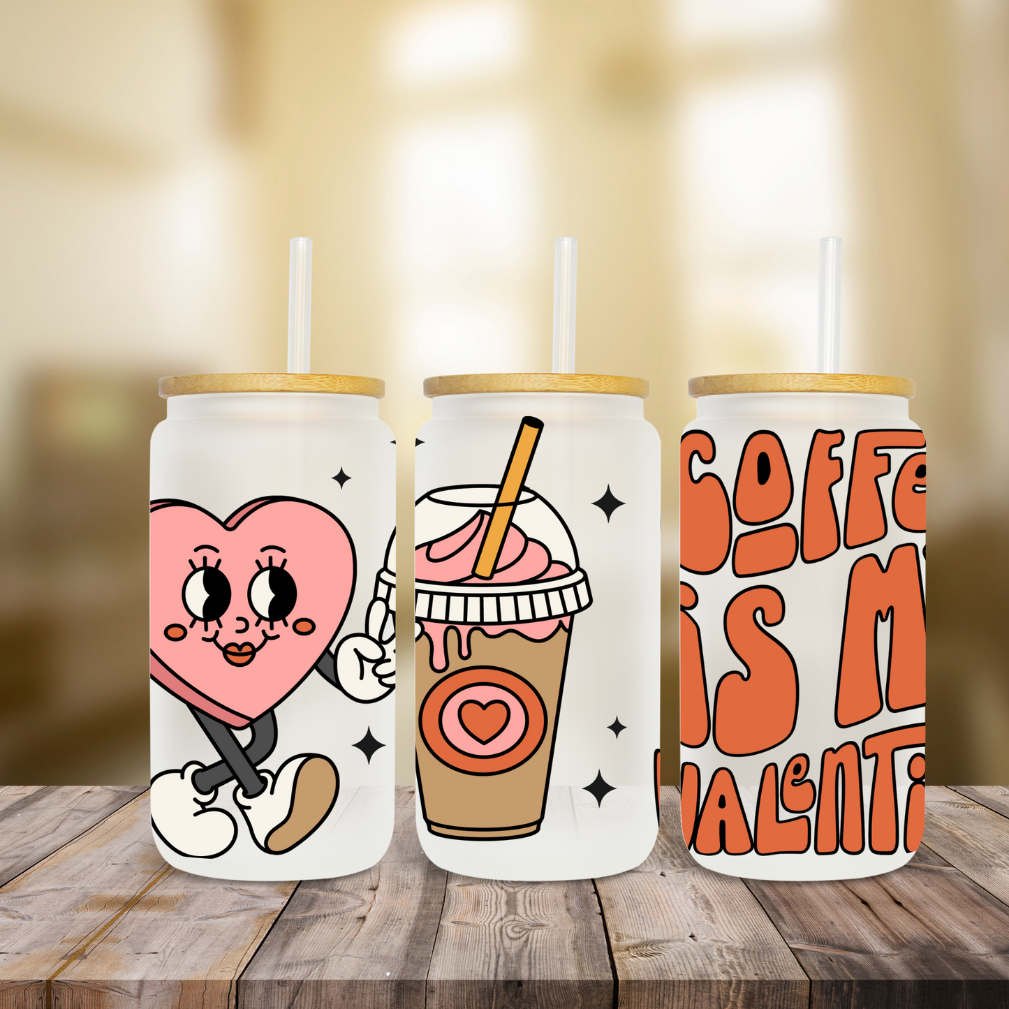 Coffee Is My Valentine - UV Libby Wrap