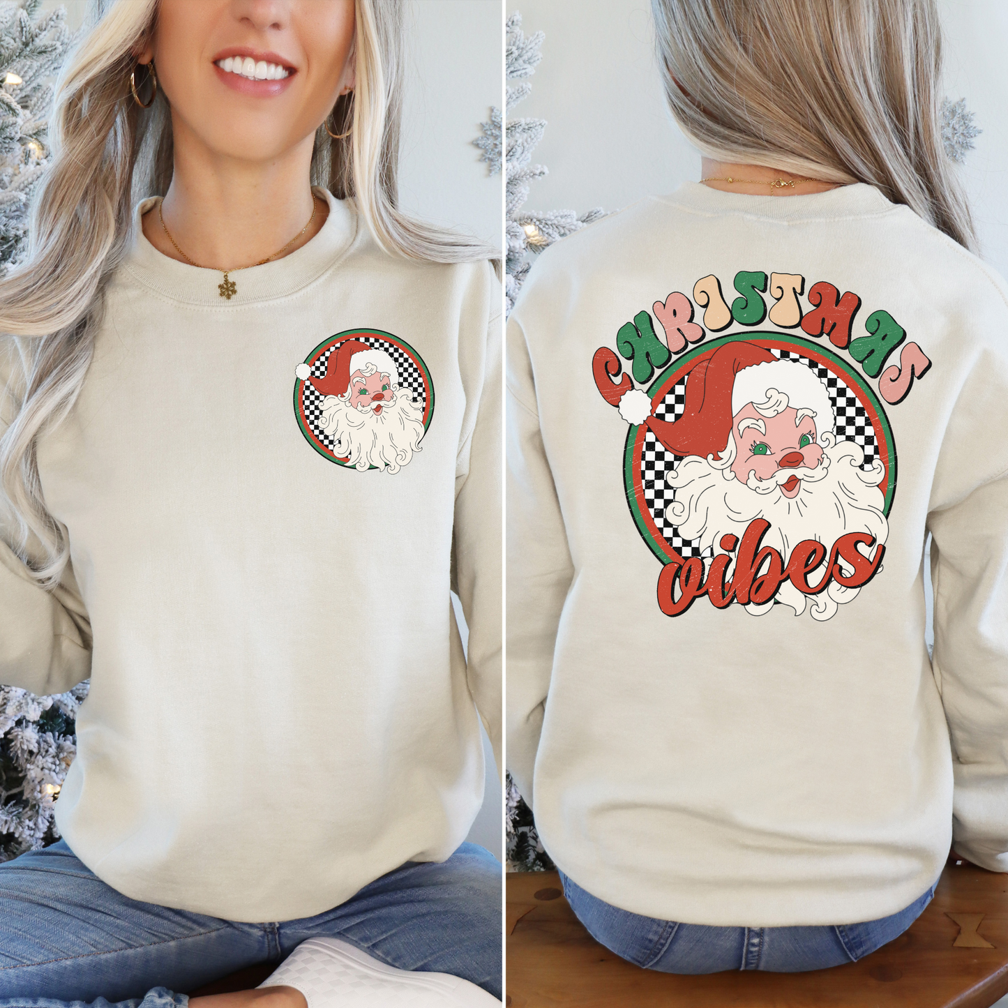 Christmas vibes Santa - FRONT
