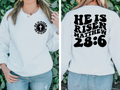 He Is Risen Matthew 28:6 BACK - DTF Transfer