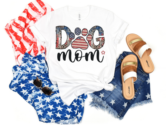 Leopard Flag Dog Mom