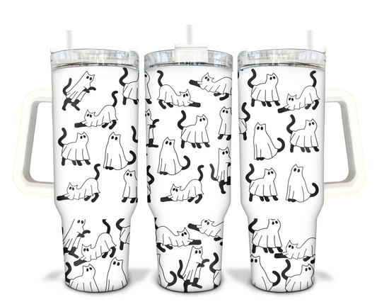 Spooky Cats - 40oz Tumbler Wrap