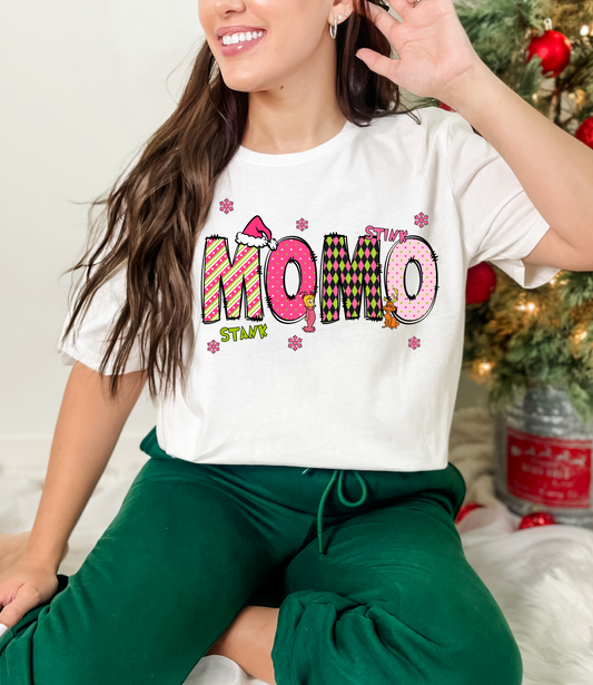 Momo Grinch Christmas Doodle