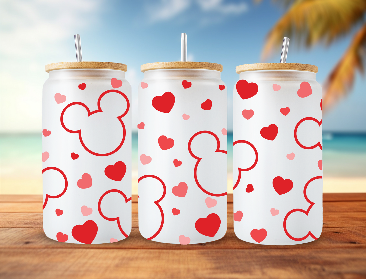 Mickey Outline with Hearts - UV Libby Wrap