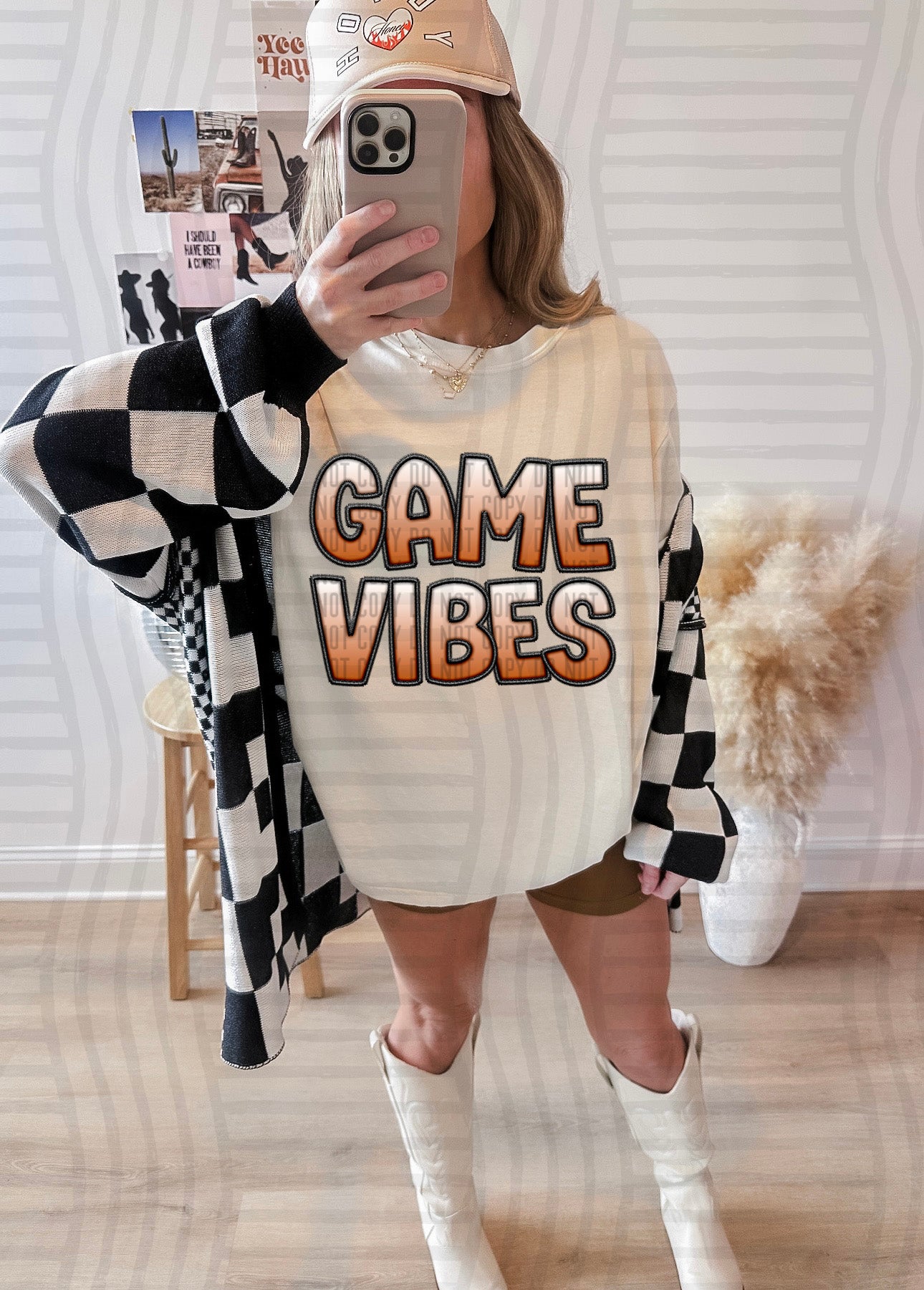 GAME VIBES BURNT ORANGE