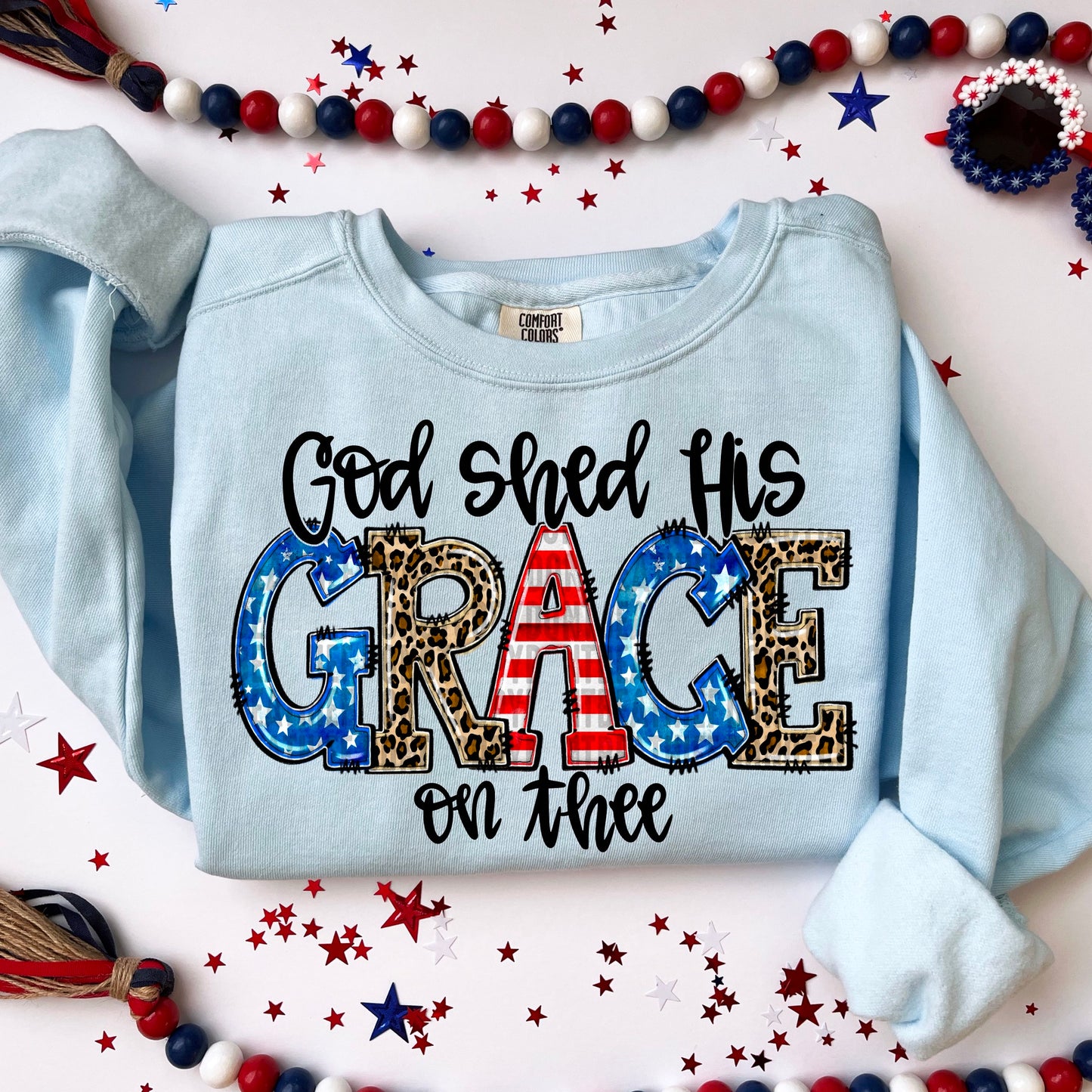 God Shed His Grace on Thee Leppard Stripes