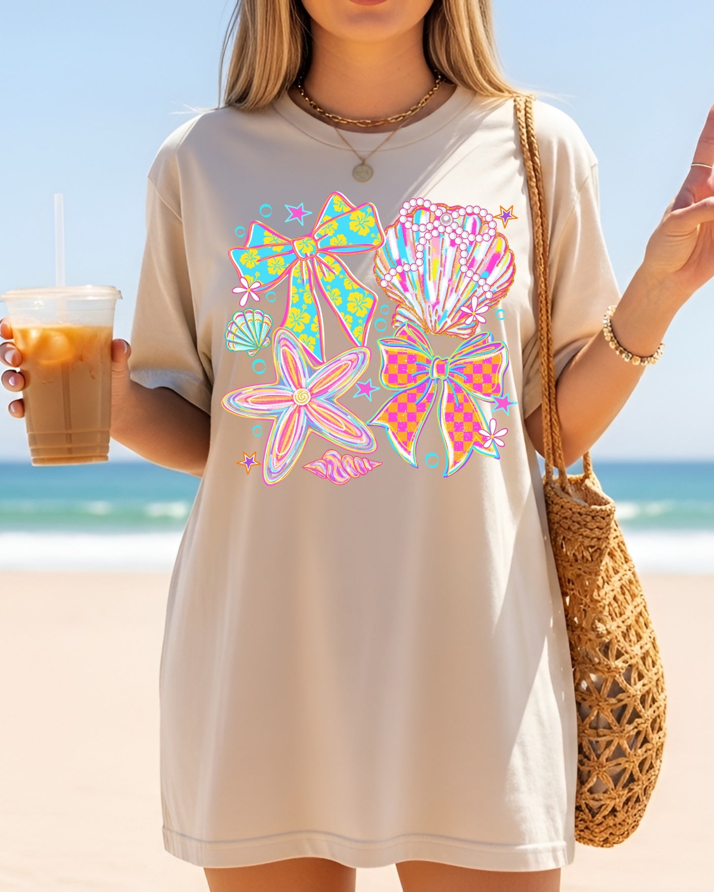 Starfish Seashell Bow