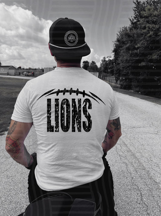 Lions (solid black football)