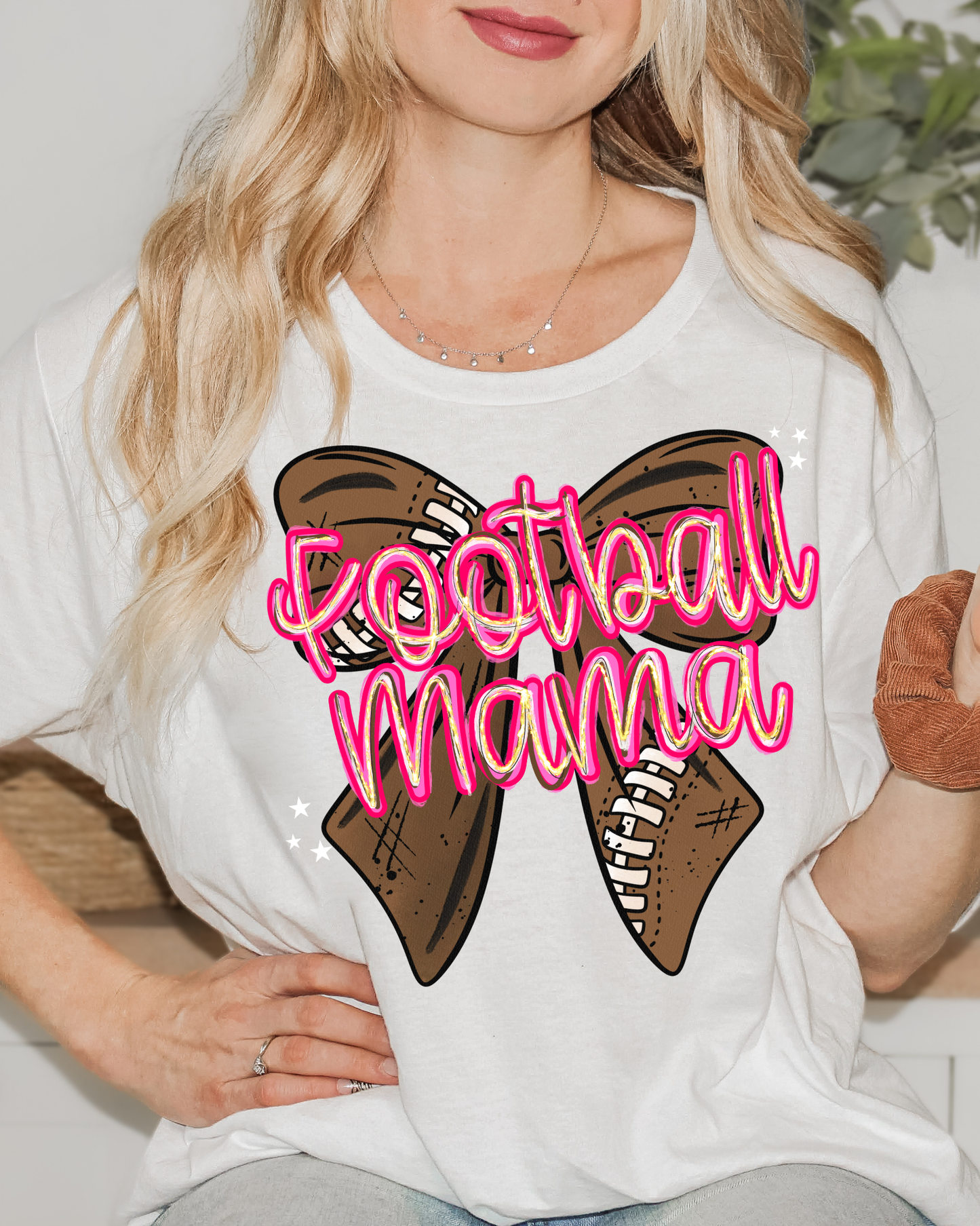 Football Mama Bow