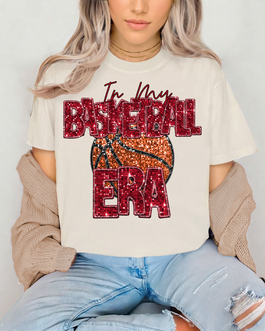 In My Basketball Era Red Glitter