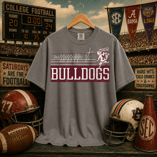 Retro Vibe Mississippi State Bulldogs