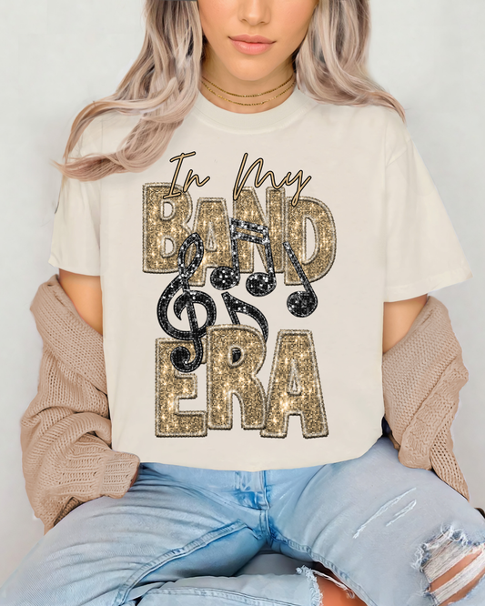In My Band Era Gold Glitter