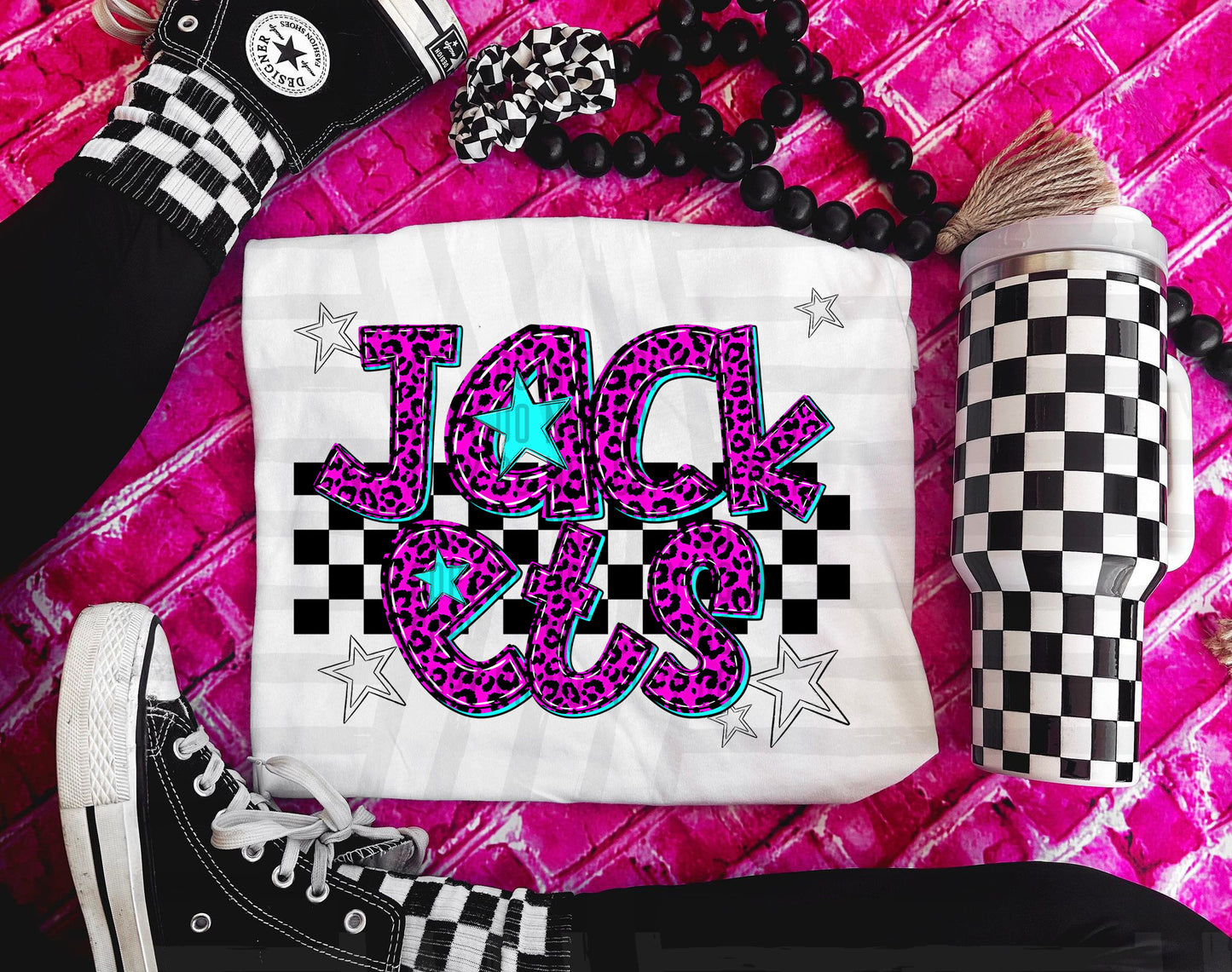 Jackets (pink neon leopard)