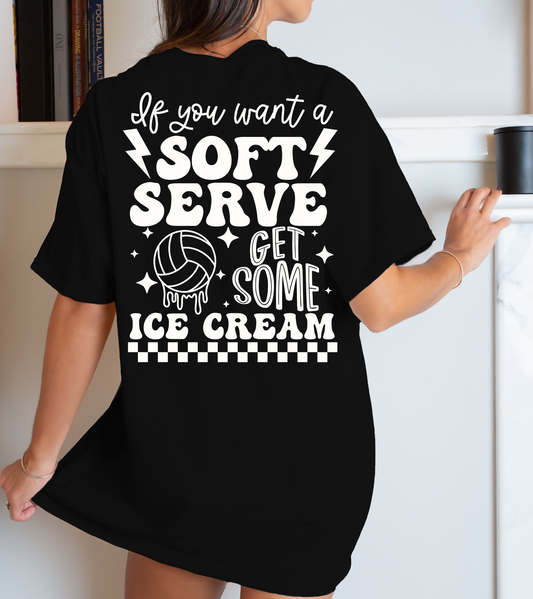 If you want a soft serve get some ice cream-back