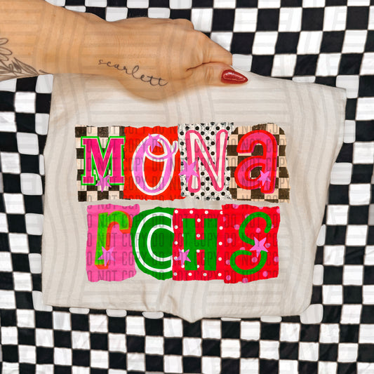 MONARCHS RED & GREEN CHECKERS