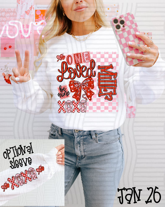 XOXO ONE LOVED MILLER (FRONT ONLY)