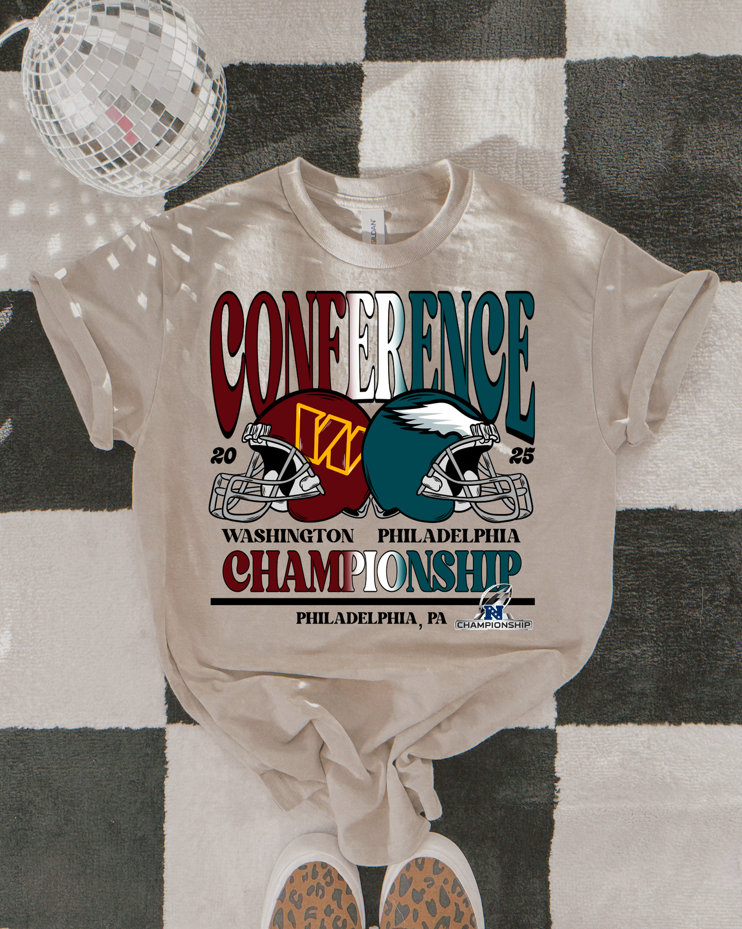 NFC Conference Championship 2025 Commanders Eagles White