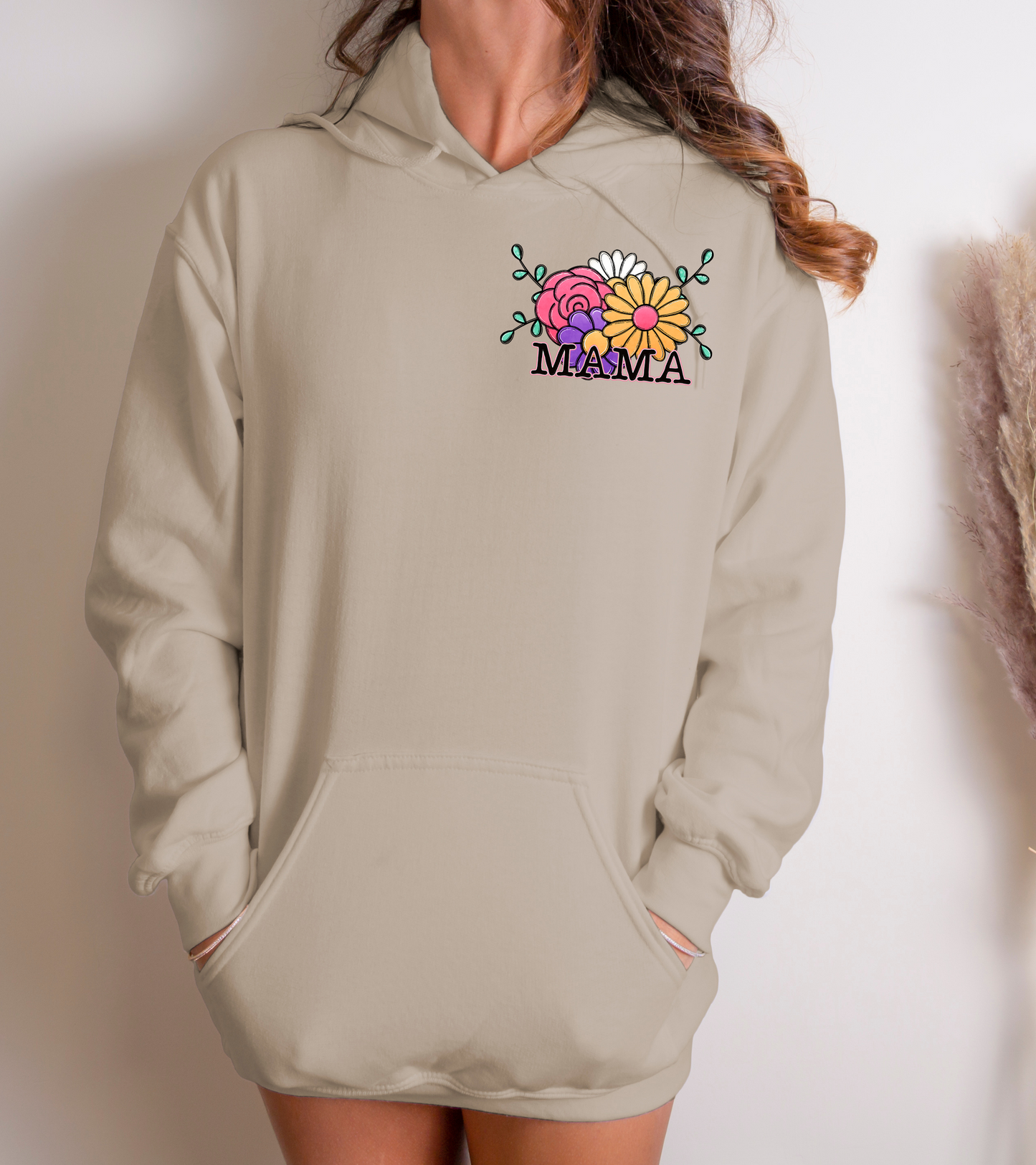 Mama, with boquet-pocket