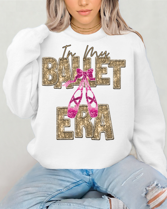 In My Ballet Era Gold Glitter