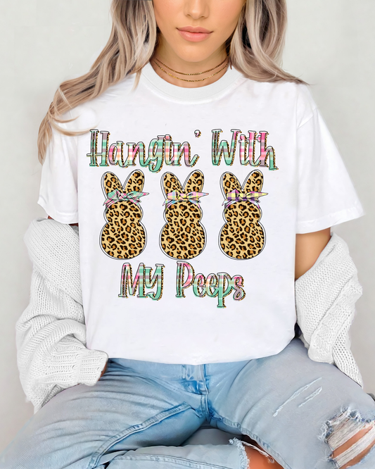 Hanging with my peeps pastel (Leopard Bunnies)