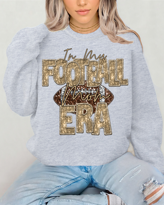In My Football Mom Era Gold Glitter