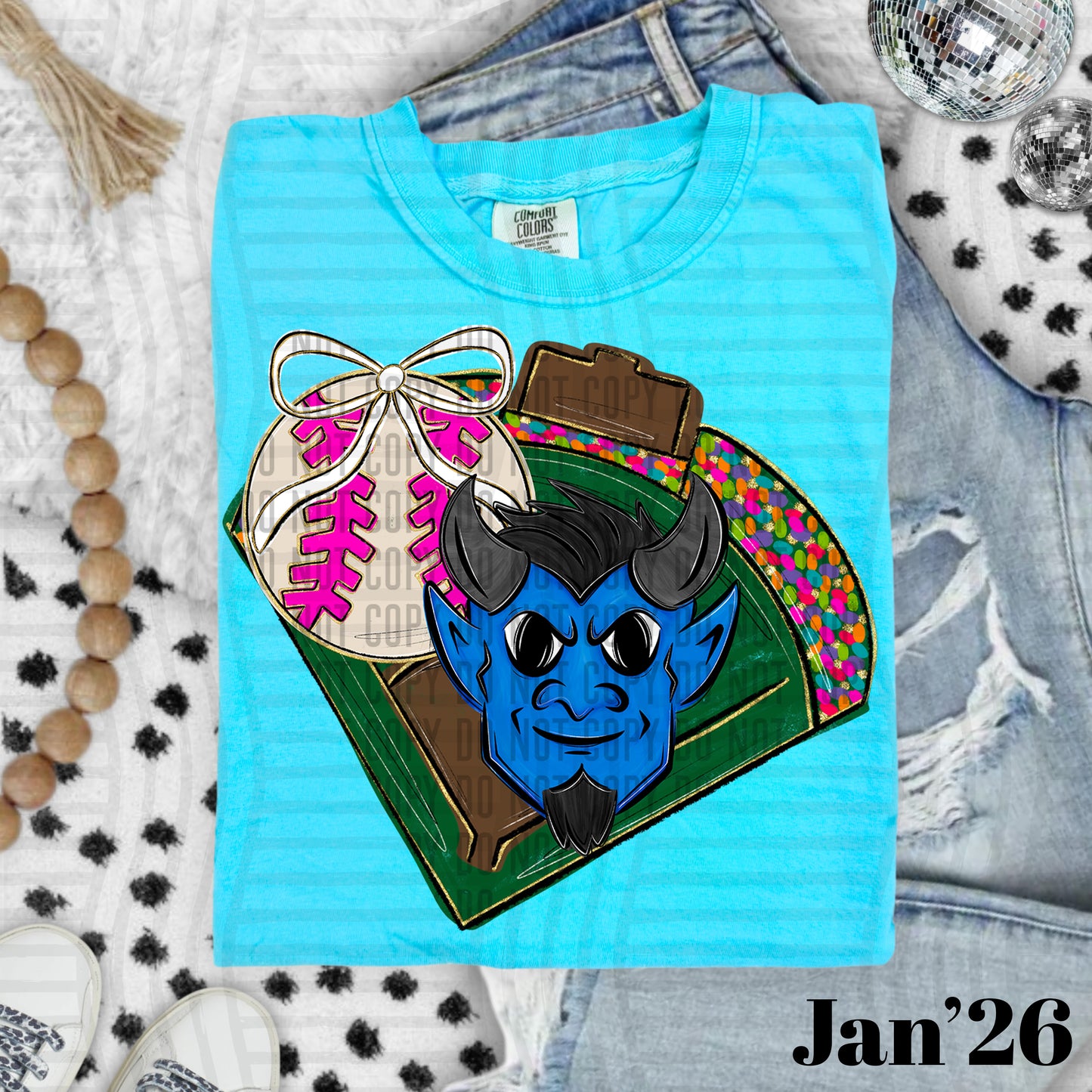BASEBALL DEVILS BLUE