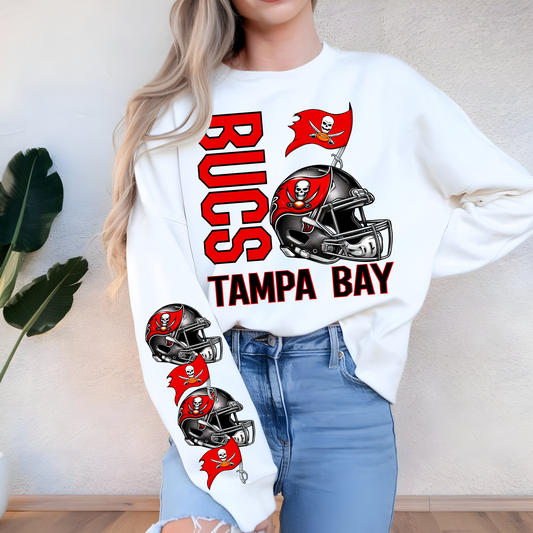 Tampa Bay Buccaneers Helmet And Logo-Sleeve