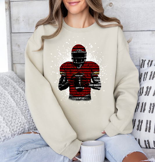 Football Player White Splatter