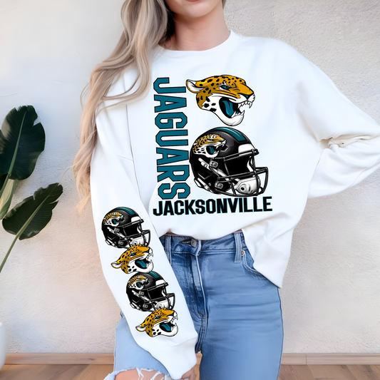 Jacksonville Jaguars Helmet And Logo-Sleeve