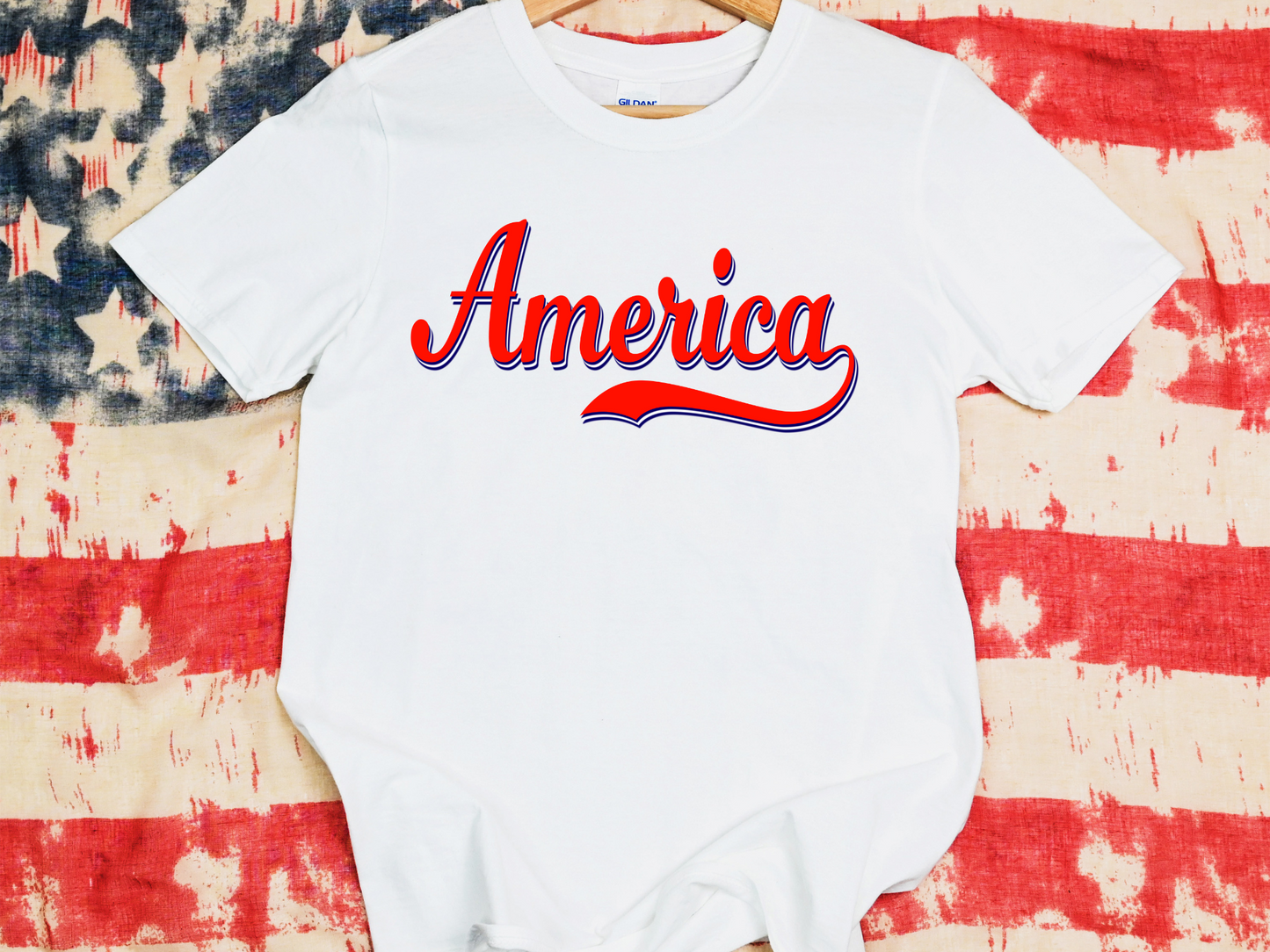 America Cursive Red