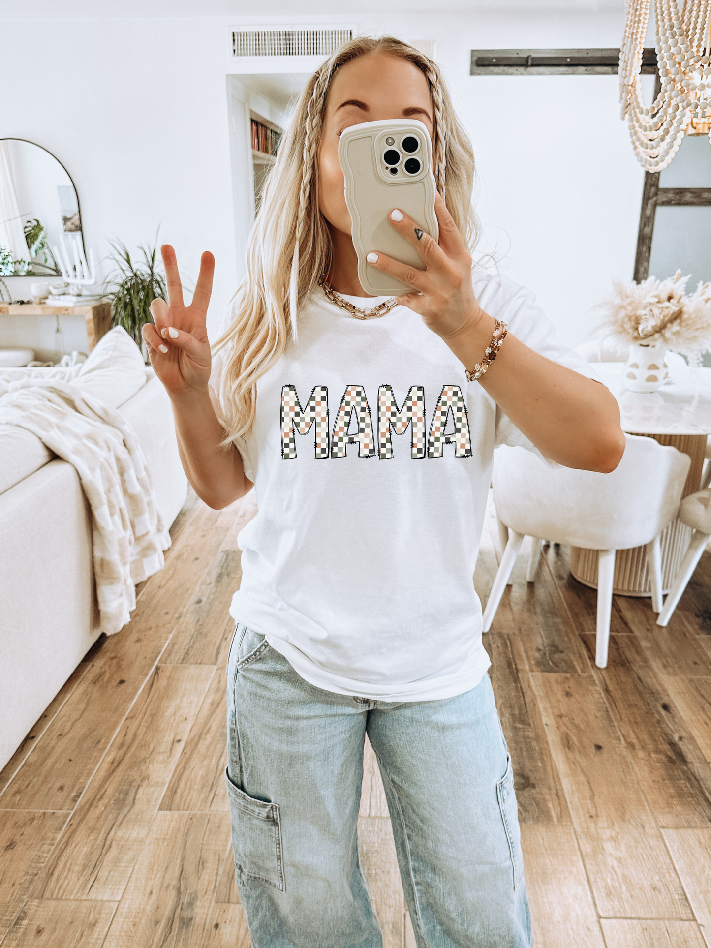 Mama-Pastel Checkered