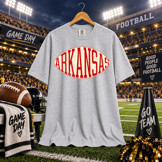 Football Typography Arkansas