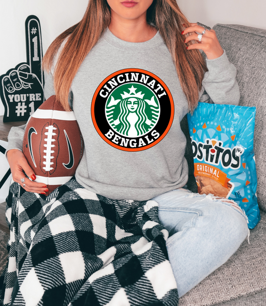 Cincinatti Bengal's with Starbucks logo