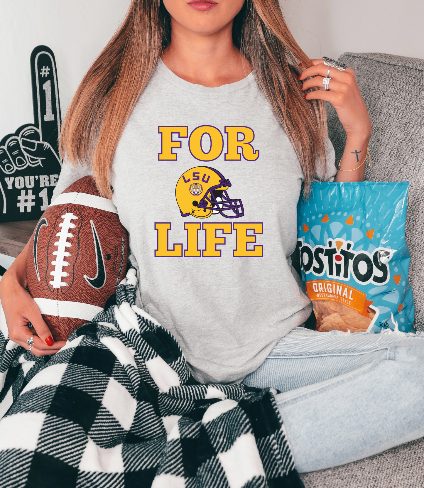For life with LSU helmet