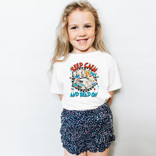 Keep Calm and Read On- DTF Transfer